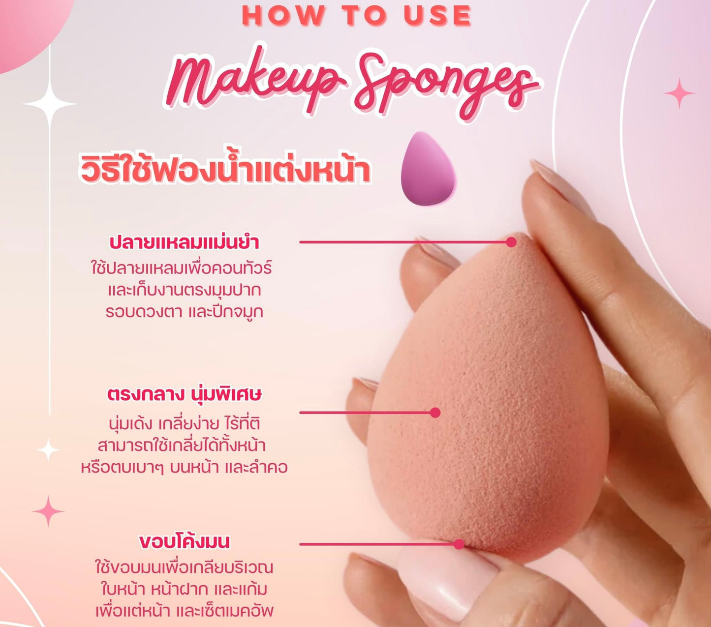 ชุดพัฟฟองน้ำและฟองน้ำไข่ 14 ชิ้น Golden & Co.