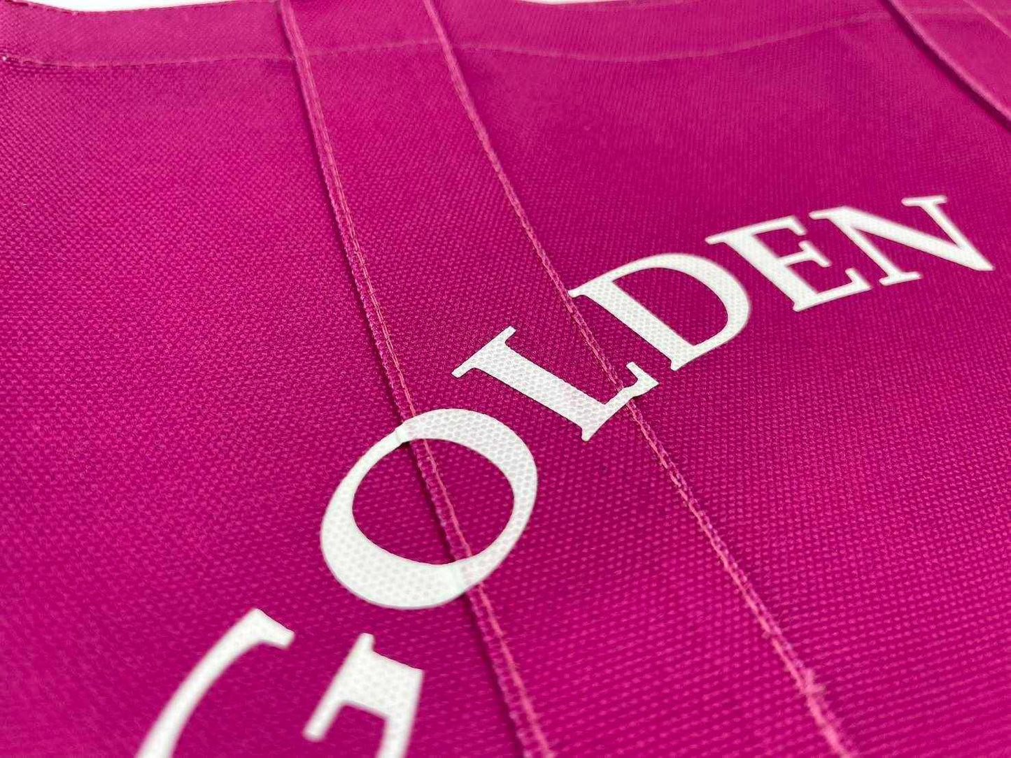 กระเป๋าผ้าแคนวาส Tote bag สีชมพู Golden & Co.
