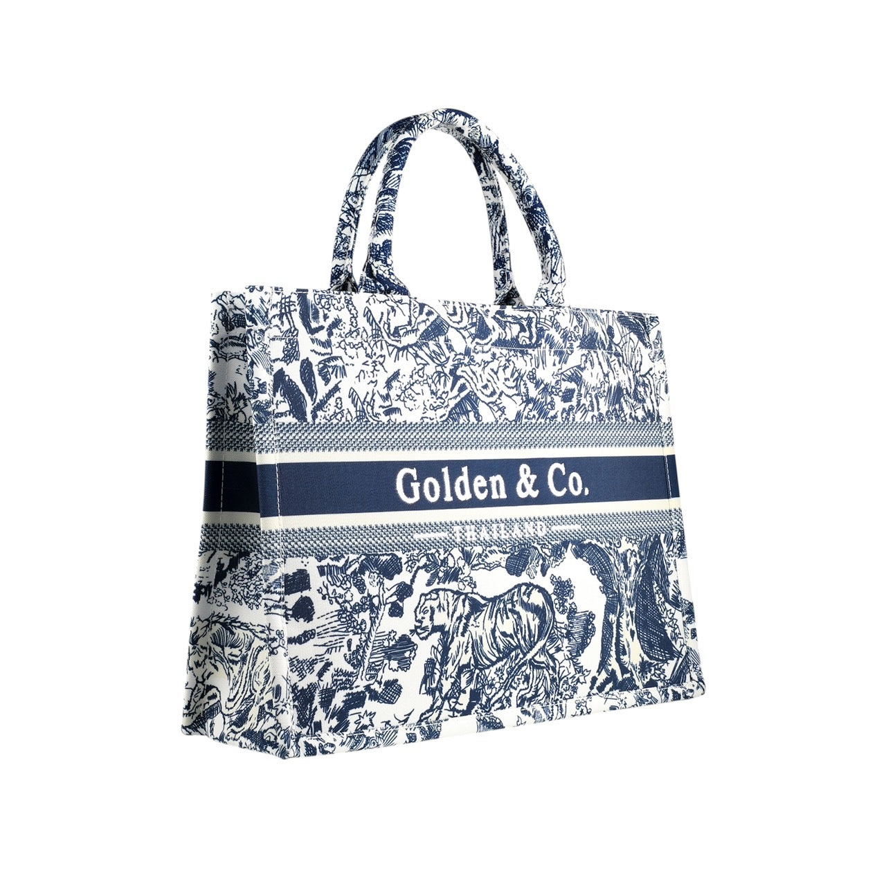 กระเป๋า LadyBag size L ทรง tote bag 👜 สีฟ้า