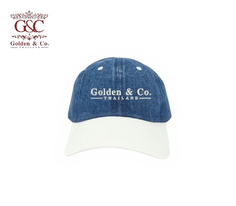 หมวกแก๊ปทูโทนยีนส์ Golden & Co. Thailand 🧢🧢🧢 สีครีม