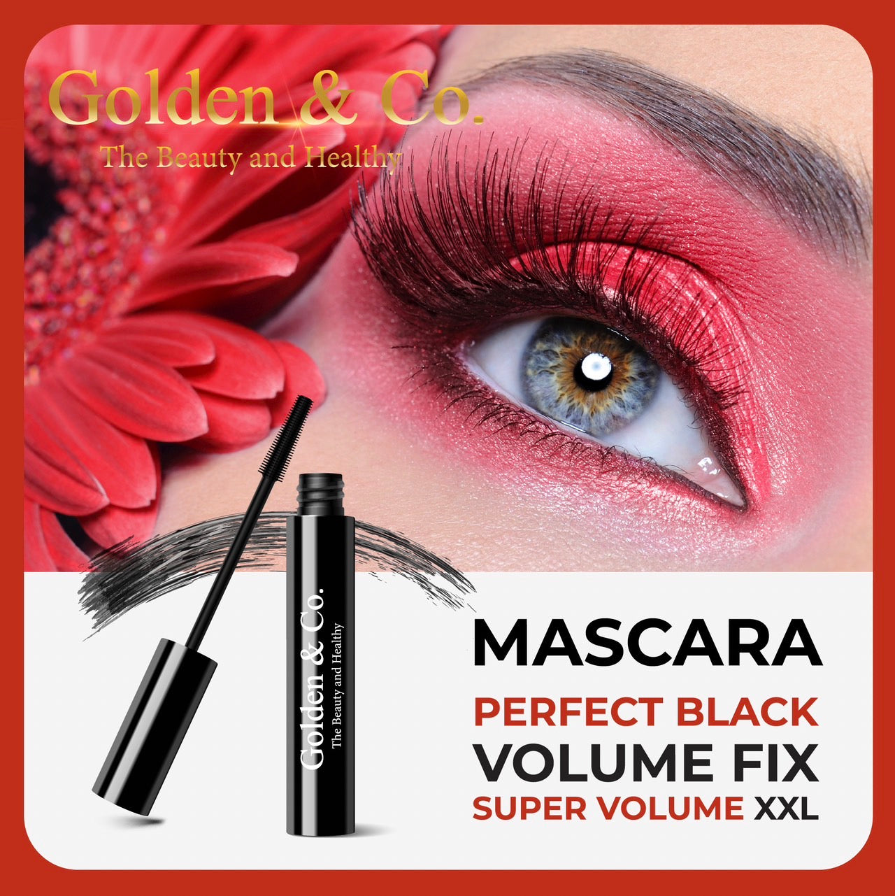 Mascara Golden & Co. Perfect Black Volume Fix Super volume XXL