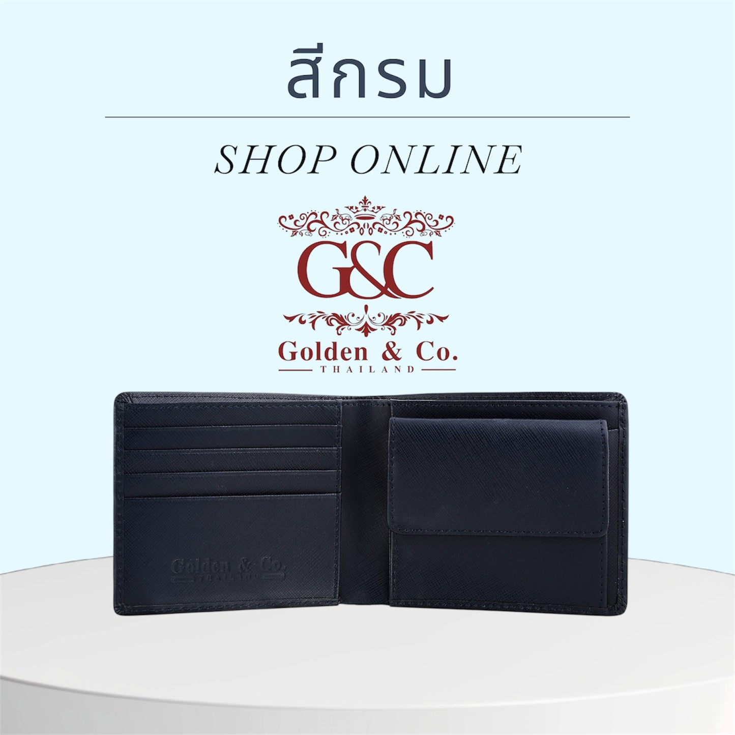 กระเป๋าสตางค์หนังวันแท้สำหรับผู้ชาย Golden & Co. รุ่น Mandel รหัส GCMM0014