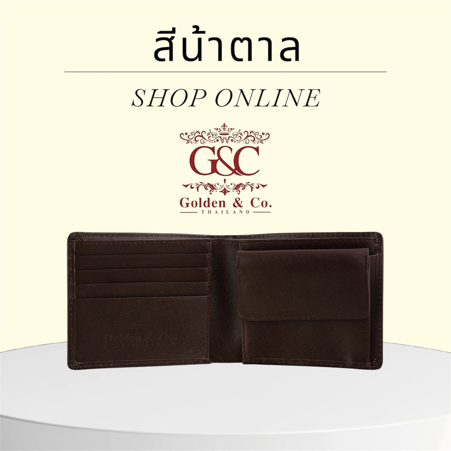กระเป๋าสตางค์หนังวันแท้สำหรับผู้ชาย Golden & Co. รุ่น Mandel รหัส GCMM0014