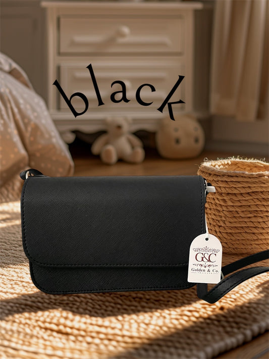 กระเป๋าสะพายทรงสี่เหลี่ยม G&C รุ่น Box Bags สีดำ