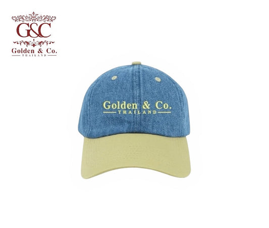 หมวกแก๊ปทูโทนยีนส์ Golden & Co. Thailand 🧢🧢🧢 สีครีม