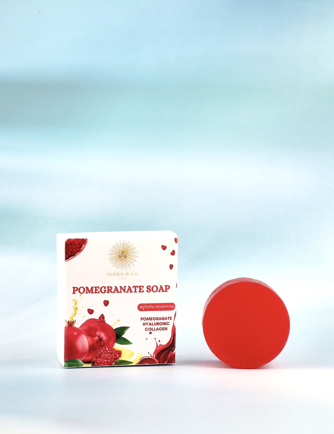 POMEGRANATE SOAP สบู่ทับทิม ไฮยาลูโรนิค