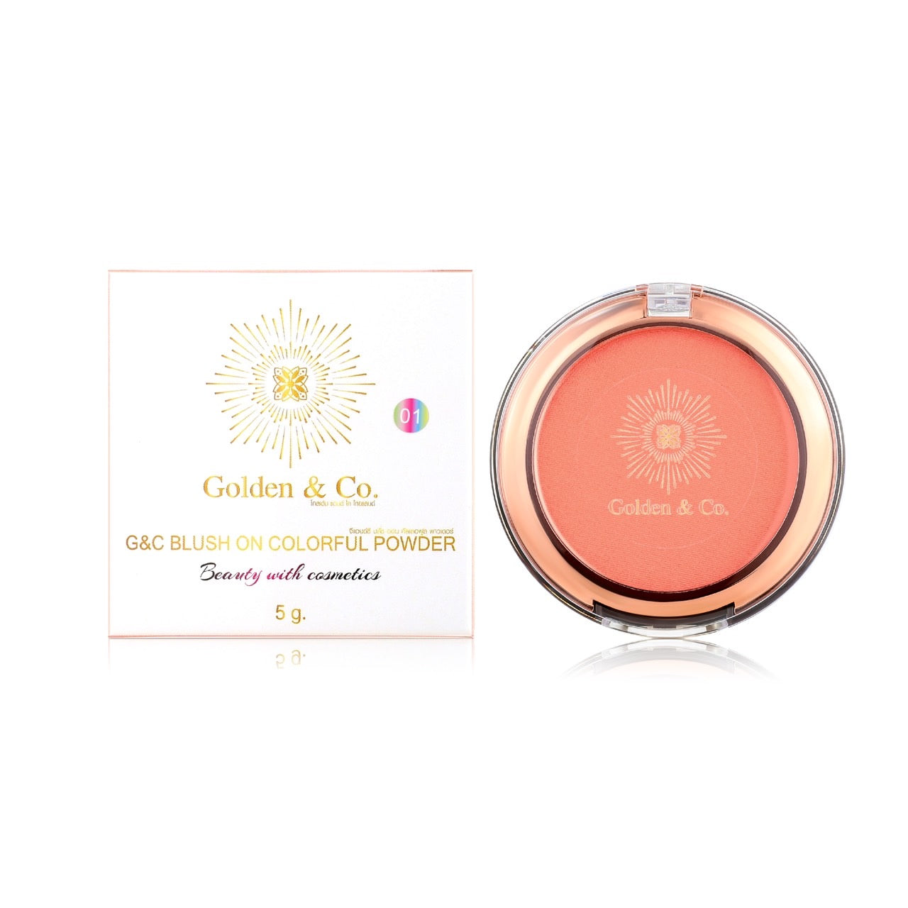 G&C Blush on colorful powder #01