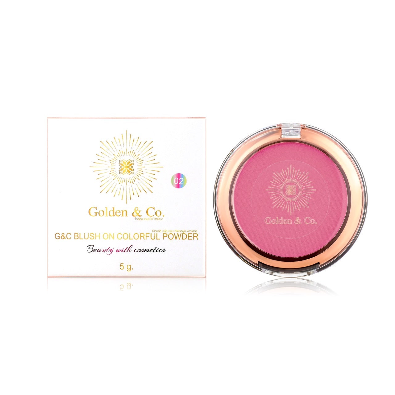 G&C Blush on colorful powder #02